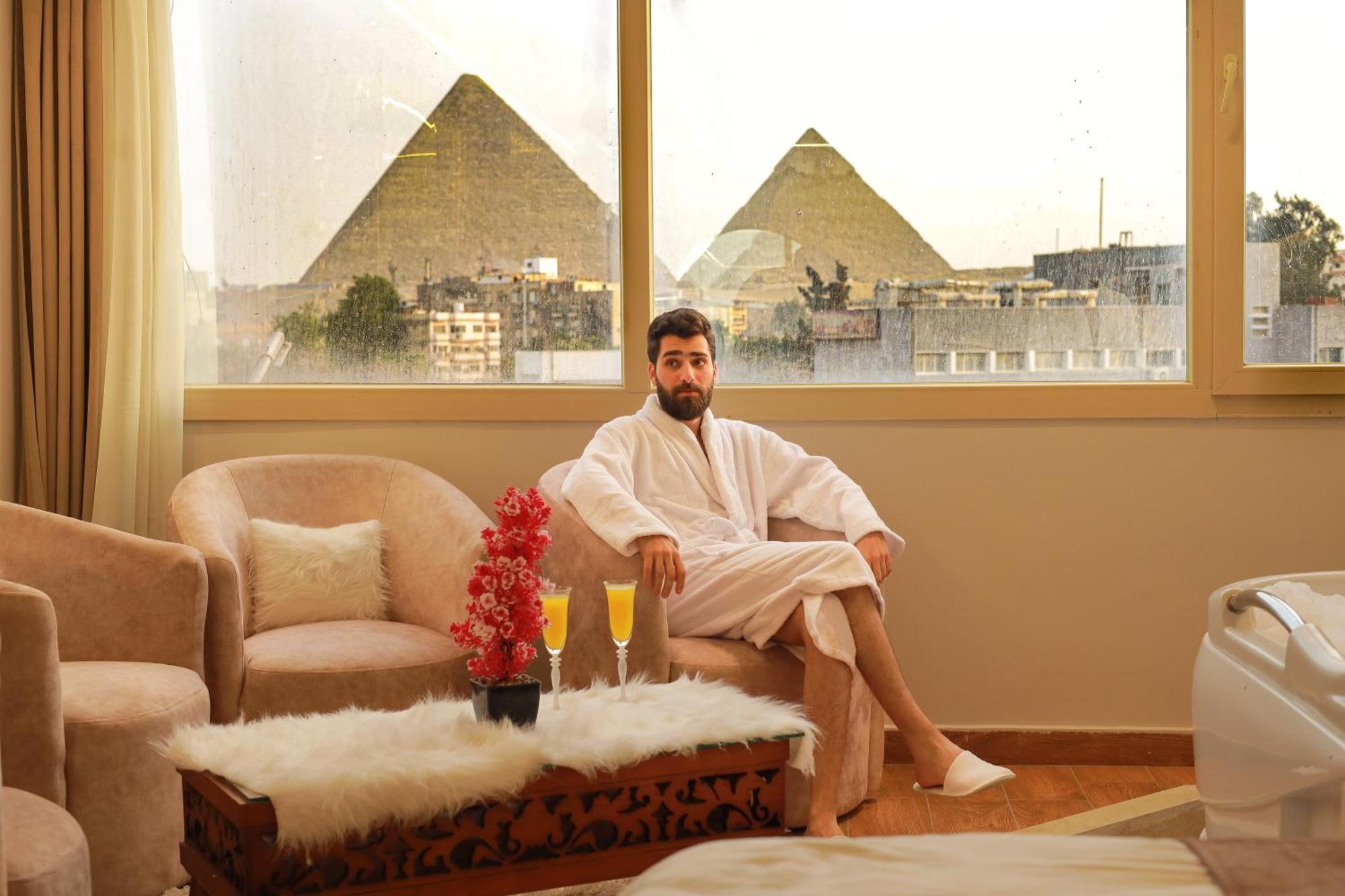 The Muse Pyramids Inn Kafret el-Gabal Dış mekan fotoğraf